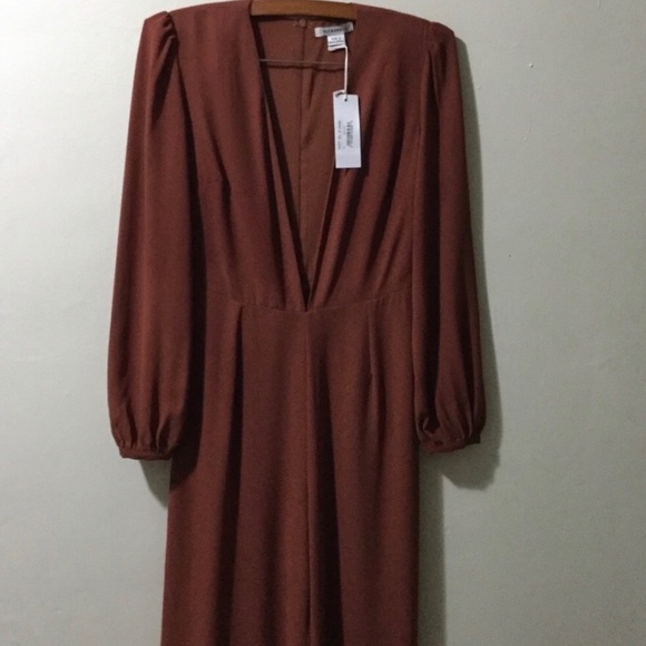 Dreamy vintage style rust jumpsuit - Picture 5 of 8